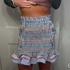 Striped rainbow skirt